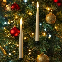 Christmas Tree Taper Candles LED 16pc