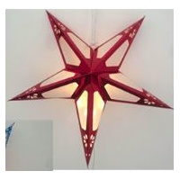 60cm LED Red Paper Star