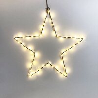 Hanging LED Star - Small - Warm White