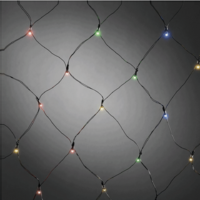 160 LED Net Lights - Solar / Plug In - Multicolour