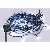 100 LED Fairy Lights - Multicolour (Gn Wire) + Solar