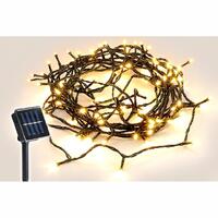 100 LED Fairy Lights - Warm White (Gn Wire) Solar