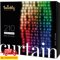 Twinkly™ 210 RGB & White LED Curtain