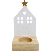 White Porcelain Church with StarTealight