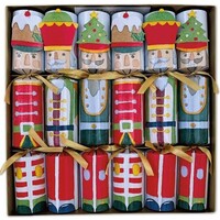 Nutcrackers with Applique Hats Christmas Crackers