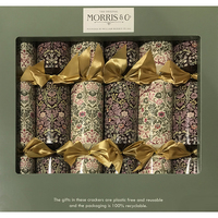 William Morris Blackthorn Wine and Mader Christmas Crackers 6 pk