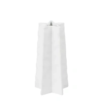 White Porcelain Star Shaped Vase Small 16 x 8 cm