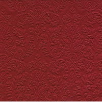 Red Embossed   Lunch Napkin 16pk