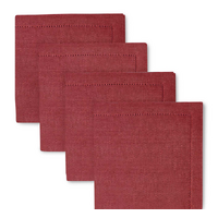 Jetty Red  Cotton Napkins  45x45 cm 4pk