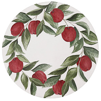 Apples Round Hard Placemat 4pk