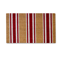 Taylor Red/White Stripe Doormat
