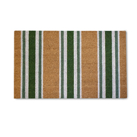 Taylor Green/White Stripe Doormat