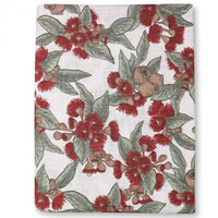 Natalie Red Australian Gumnut Tablecloth