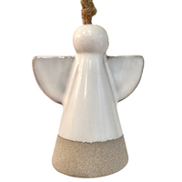 Lucia Ceramic Hanging Angel Bell  12cm