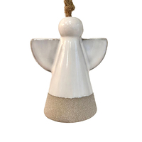 Lucia Ceramic Hanging Angel Bell  9cm