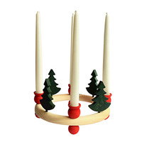 Nordic Timber Candle Wreath Large 22.5 cm