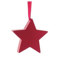 Red Timber Star 5.5cm