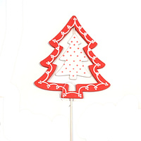 Red White Tree Pick