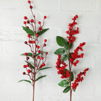 Red Berry Spray 70 cm Small or Large Berries