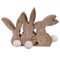 Family of 3 Easter Bunnies Standing Decoration