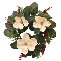 White Magnolia Wreath 60cm