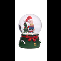 Santa  with Presents Water Globe 4.5cm