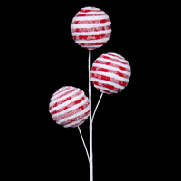 Red and White Ball Spray 55cm