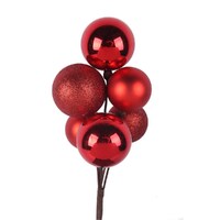 Red Bauble Cluster 40cm