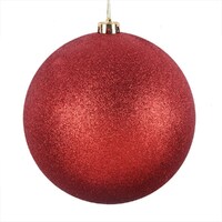 Red  Glitter  Bauble Hanging Decoration  20cm