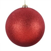 Red  Glitter  Bauble Hanging Decoration  20cm