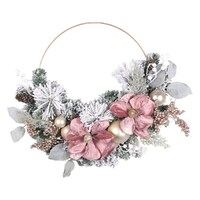 Pink Magnolia Wreath 60cm