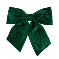 Emerald Velvet Bow 67 x72cm