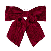 Burgundy Velvet Bow 67 x72cm