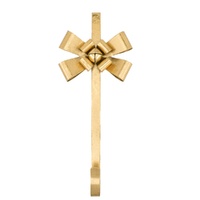 Gold Metal Bow Wreath Hanger 38cm