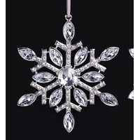 Crystal Snowflake B 11cm
