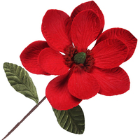 Red Magnolia on Stem 55cm