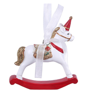 Rocking Horse Hanging Ornament 7 x 8cm