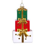 Stacked Giftboxes Hanging Decoration 10cm