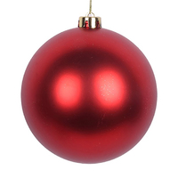 Red Matt Bauble 15cm