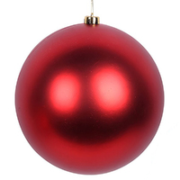 Red Matte  Bauble 25cm