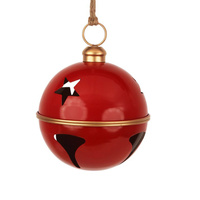 Red and Gold 20cm Sleigh Bell