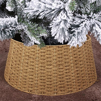 Natural Woven 3pc PE Christmas Tree Collar