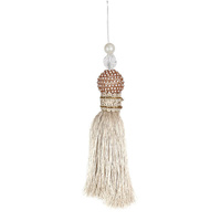 Ivory Tassel 17cm Hanging Christmas Tree Decoration