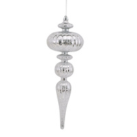 Silver Mercury Look Acrylic  Finial 30cm Type A