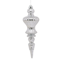 Silver Mercury Look Acrylic  Finial 30cm Type B