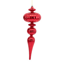 Red  Acrylic  Finial 28cm H