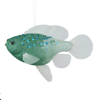 Blue Fish Non Breakable Hanging Christmas Decoration