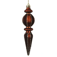 Chestnut Finial Hanging Christmas Ornament 16cm