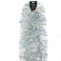 Silver Mixed Strand  6Ply 15cm Christmas Tinsel 2.0m