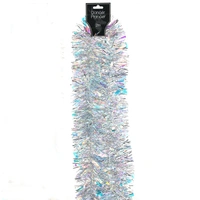 2 Tone with Iridescent Tinsel Silver 6Ply 2m